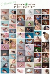 newborn photography collage