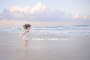 child on beach