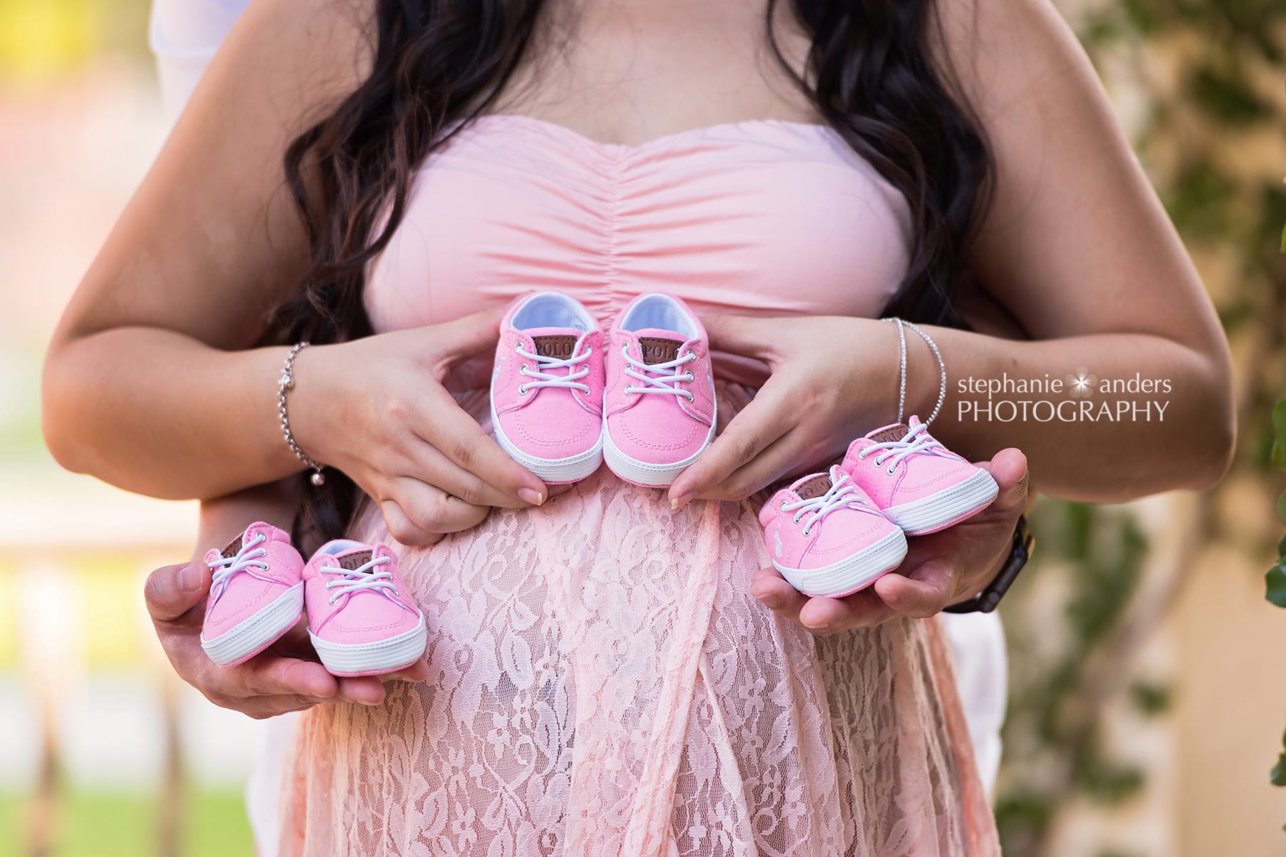 Triplets maternity photography