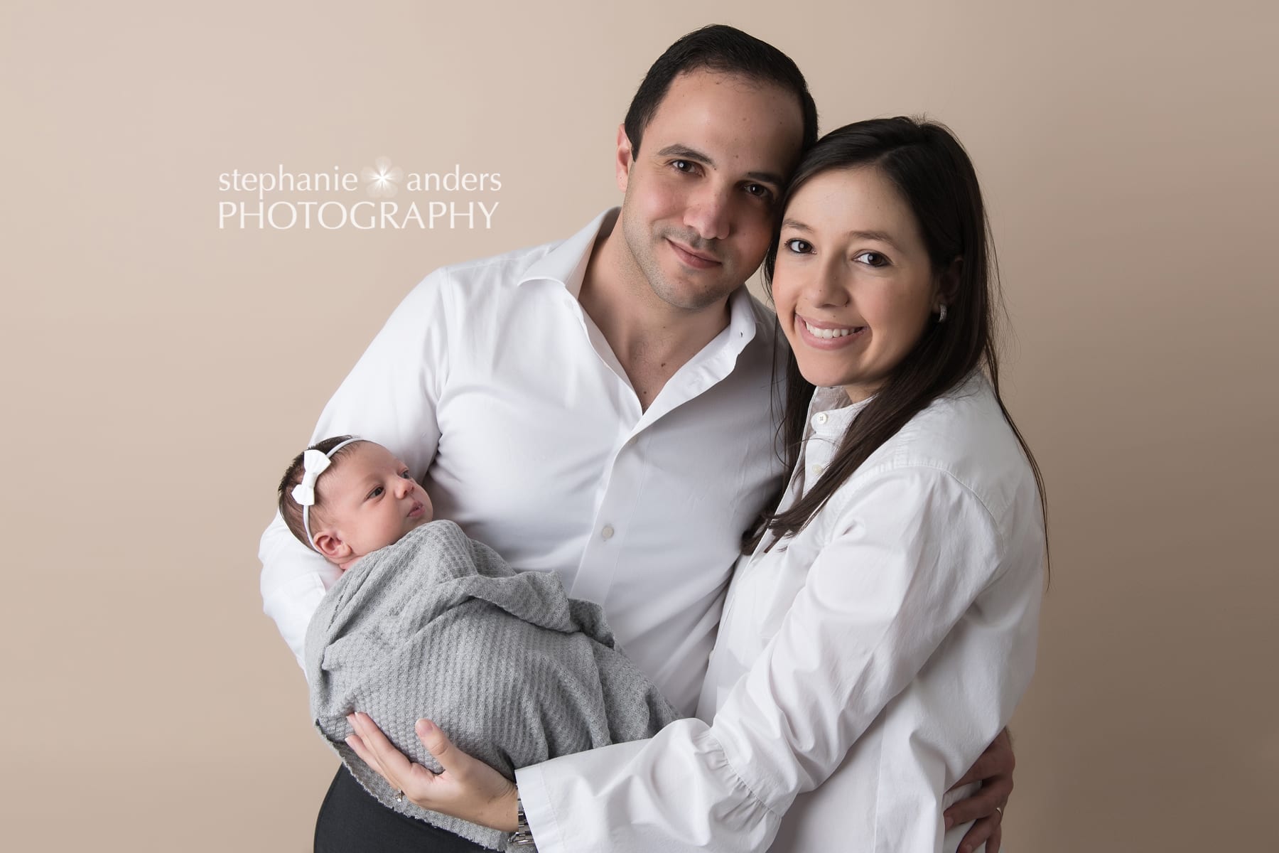 newborn family pose
