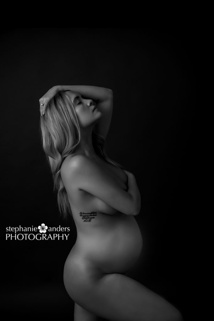 Studio maternity nudes