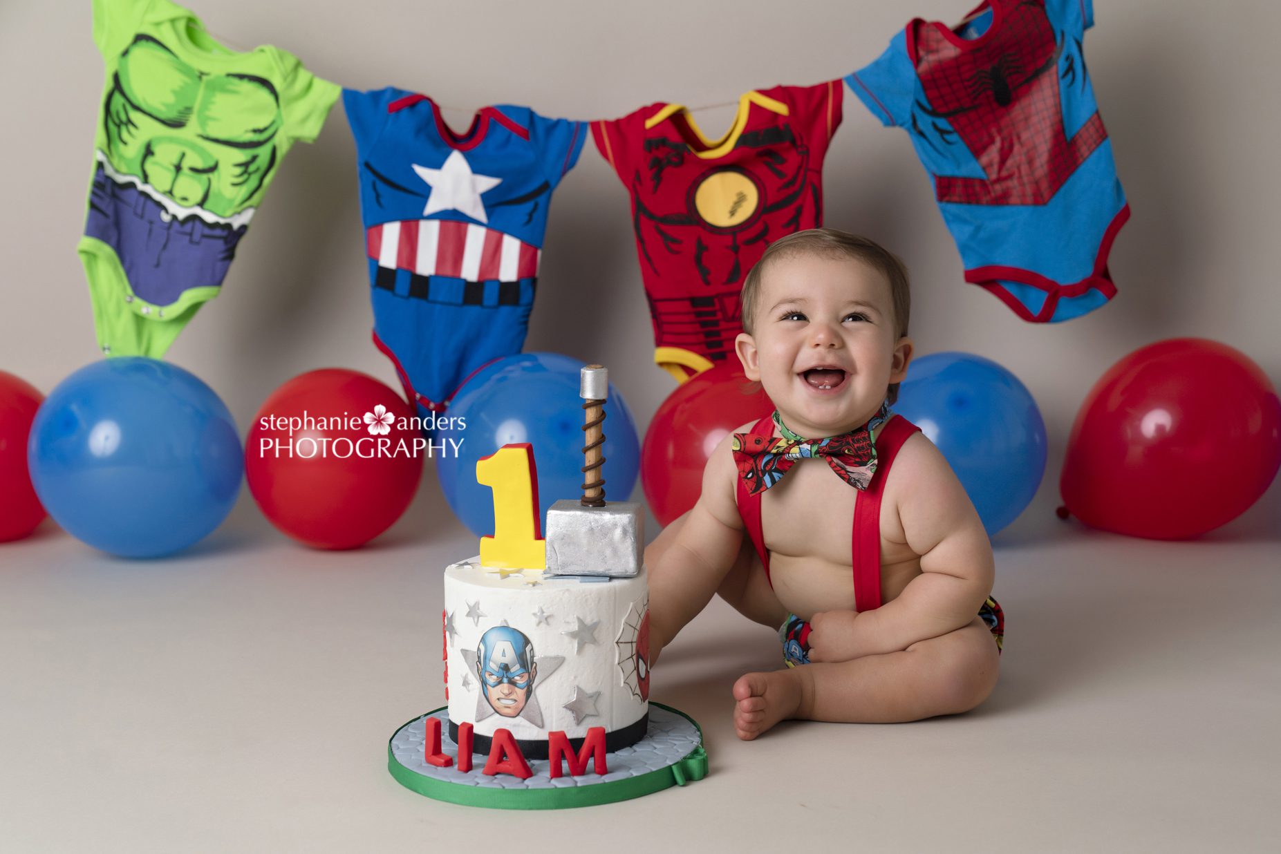 The Cutest Cake Smash Superhero