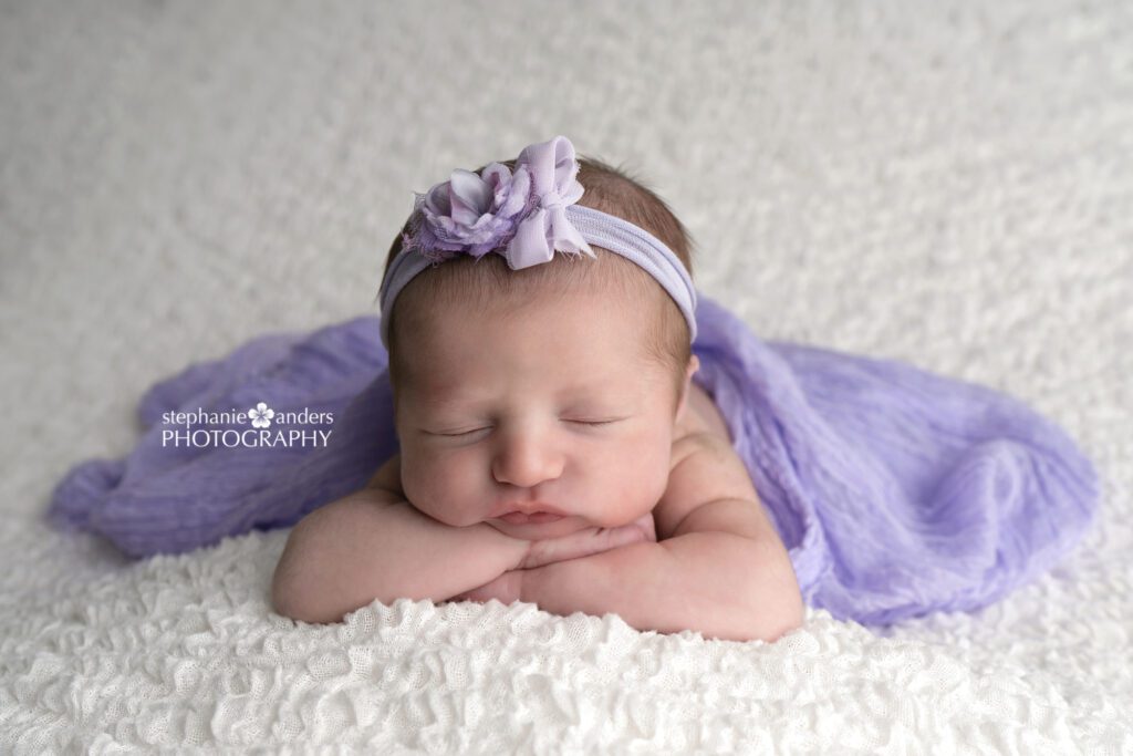 A newborn girl photoshoot in Miami